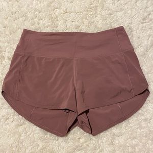 Lululemon Speed Up High-Rise shorts pink